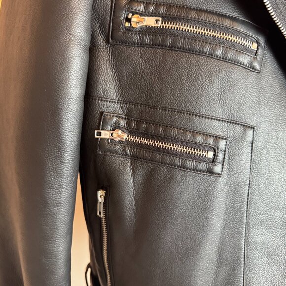 Steve Madden Women's Quinn Faux Leather Lined Moto Jacket Small NWOT - Picture 5 of 8